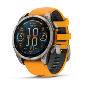 Смарт-годинник Garmin Fenix 8 51 мм AMOLED Сапфір Графіт/Титан з силіконовим ремінцем QuickFit 26 мм