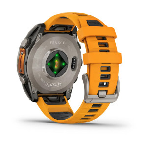 Смарт-годинник Garmin Fenix 8 47 мм AMOLED Сапфір Графіт/Титан з силіконовим ремінцем QuickFit 22 мм