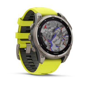 Смарт-годинник Garmin Fenix 8 47 мм Solar Сапфір Графіт/Титан з силіконовим ремінцем QuickFit 22 мм
