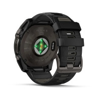 Смарт-годинник Garmin Fenix 8 51 мм Solar Сапфір Графіт/Титан Карбоновий DLC з силіконовим ремінцем QuickFit 26 мм