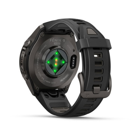 Смарт-годинник Garmin Fenix 9 Pro 43 мм AMOLED Карбоново-сірий DLC титан з чорним/галечно-сірим силіконовим ремінцем Смарт-годинник Garmin Fenix 9 Pro 43 мм AMOLED Карбоново-сірий DLC титан з чорним/галечно-сірим силіконовим ремінцем