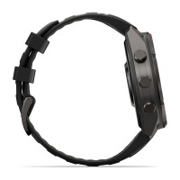 Смарт-годинник Garmin Fenix 9 Pro 47 мм AMOLED inReach Карбоново-сірий DLC титан з чорним/галечно-сірим силіконовим ремінцем
