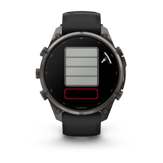 Смарт-годинник Garmin Fenix 9 Pro 47 мм AMOLED Карбоново-сірий DLC титан з чорним/галечно-сірим силіконовим ремінцем