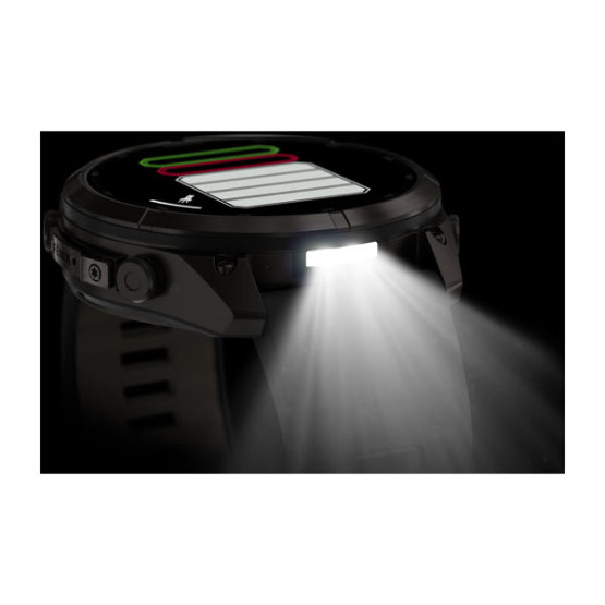 Смарт-годинник Garmin Fenix 9 Pro 51 мм AMOLED inReach Карбоново-сірий DLC титан з чорним/галечно-сірим силіконовим ремінцем