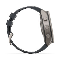 Смарт-годинник Garmin Fenix 9 Pro 51 мм AMOLED inReach Титановий з графітовим/чорним силіконовим ремінцем