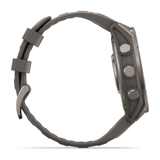 Смарт-годинник Garmin Fenix 9 47 мм AMOLED Титановий з галечно-сірим силіконовим ремінцем Смарт-годинник Garmin Fenix 9 47 мм AMOLED Титановий з галечно-сірим силіконовим ремінцем