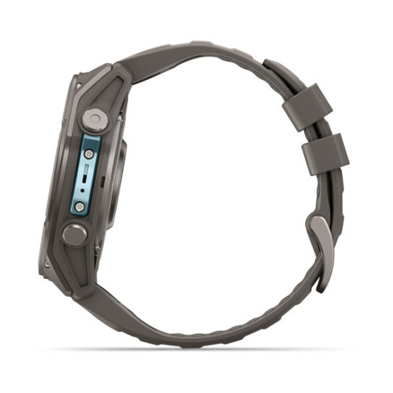Смарт-годинник Garmin Fenix 9 51 мм AMOLED Титановий з галечно-сірим силіконовим ремінцем Смарт-годинник Garmin Fenix 9 51 мм AMOLED Титановий з галечно-сірим силіконовим ремінцем