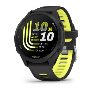 Смарт-годинник Garmin Forerunner 170 з чорно-жовтим силіконовим ремінцем