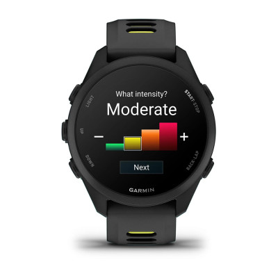 Смарт-годинник Garmin Forerunner 170 Music з чорно-жовтим силіконовим ремінцем