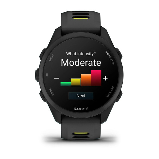 Смарт-годинник Garmin Forerunner 170 Music з чорно-жовтим силіконовим ремінцем