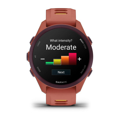 Смарт-годинник Garmin Forerunner 170 Music з рожево-манговим силіконовим ремінцем