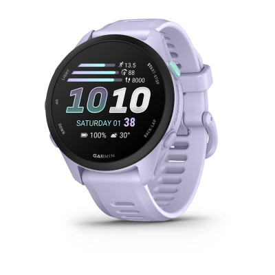 Смарт-годинник Garmin Forerunner 70 з лавандовим силіконовим ремінцем