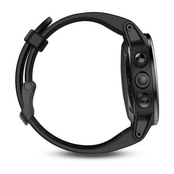 Смарт-годинник Garmin fenix 5S Sapphire, чорний безель із чорним ремінцем Смарт-годинник Garmin fenix 5S Sapphire, чорний безель із чорним ремінцем