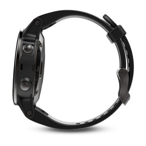 Смарт-годинник Garmin fenix 5S Sapphire, чорний безель із чорним ремінцем