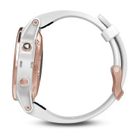 Смарт-часы Garmin fenix 5S Sapphire, розовое золото с белым ремешком