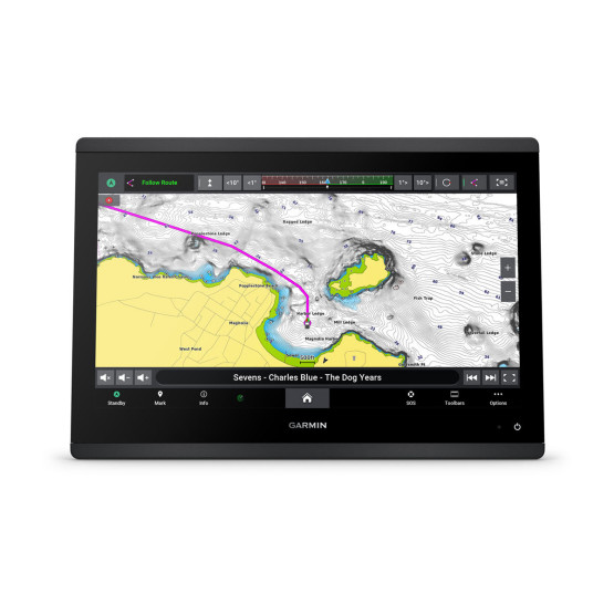 Картплотер Garmin GPSMAP 1643xsv із сонаром SideVu, ClearVu і CHIRP