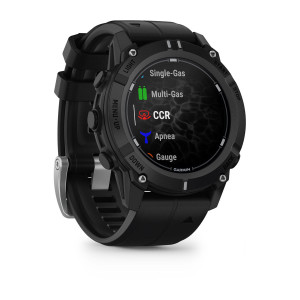 Дайв-комп'ютер Garmin Descent G2, чорний із чорним ремінцем