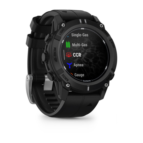 Дайв-комп'ютер Garmin Descent G2, чорний із чорним ремінцем