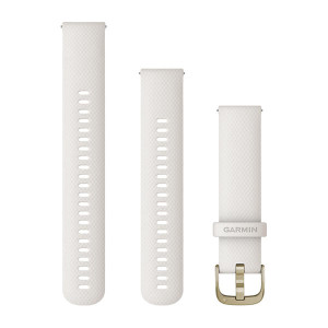 Ремінець Garmin Quick Release Venu 2 Plus 20mm Band White + Cream Gold