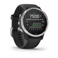 Годинник Garmin Fenix 6S Solar Silver with black band