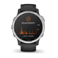 Годинник Garmin Fenix 6S Solar Silver with black band