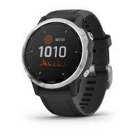 Годинник Garmin Fenix 6S Solar Silver with black band