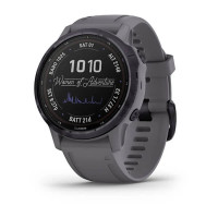 Годинник Garmin Fenix 6S Pro Solar Edition Amethyst Steel with Shale Gray Band