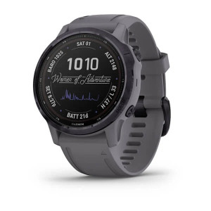 Годинник Garmin Fenix 6S Pro Solar Edition Amethyst Steel with Shale Gray Band