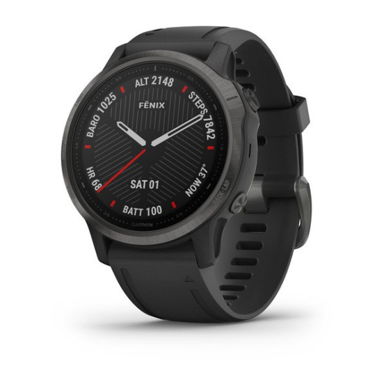 Годинник Garmin Fenix 6S Sapphire Carbon Gray DLC with Black Band
