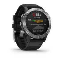 Годинник Garmin Fenix 6 Silver with Black Band б/у