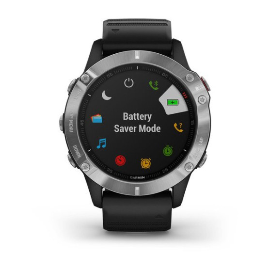 Годинник Garmin Fenix 6 Silver with Black Band б/у