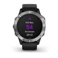 Годинник Garmin Fenix 6 Silver with Black Band б/у