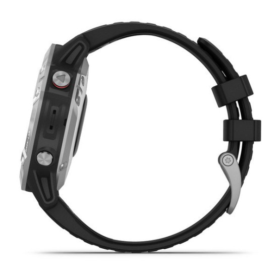 Годинник Garmin Fenix 6 Silver with Black Band б/у