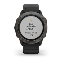 Годинник Garmin Fenix 6X Sapphire Carbon Gray DLC with Black Band