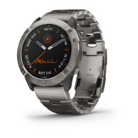 Годинник Garmin Fenix 6X Pro Solar Titanium with Vented Titanium Bracelet