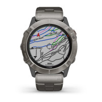 Годинник Garmin Fenix 6X Pro Solar Titanium with Vented Titanium Bracelet