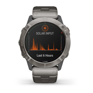 Годинник Garmin Fenix 6X Pro Solar Titanium with Vented Titanium Bracelet
