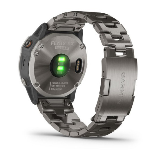 Годинник Garmin Fenix 6X Pro Solar Titanium with Vented Titanium Bracelet