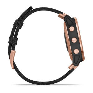 Годинник Garmin Fenix 6S Sapphire Rose Gold-tone with Heathered Black Nylon Band