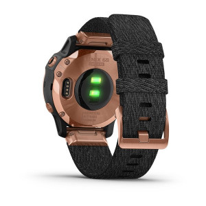 Годинник Garmin Fenix 6S Sapphire Rose Gold-tone with Heathered Black Nylon Band