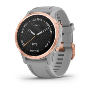 Годинник Garmin Fenix 6S Sapphire Rose Gold-tone with Powder Gray Band