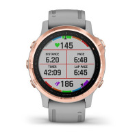 Годинник Garmin Fenix 6S Sapphire Rose Gold-tone with Powder Gray Band