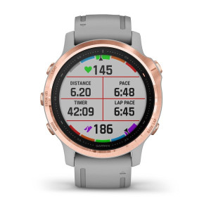 Годинник Garmin Fenix 6S Sapphire Rose Gold-tone with Powder Gray Band