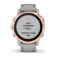 Годинник Garmin Fenix 6S Sapphire Rose Gold-tone with Powder Gray Band