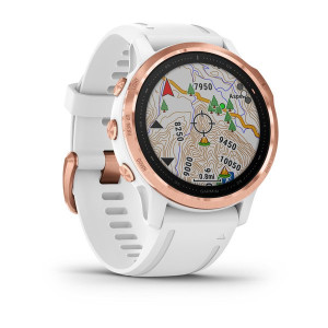 Годинник Garmin Fenix 6S Pro Rose Gold-tone with White Band