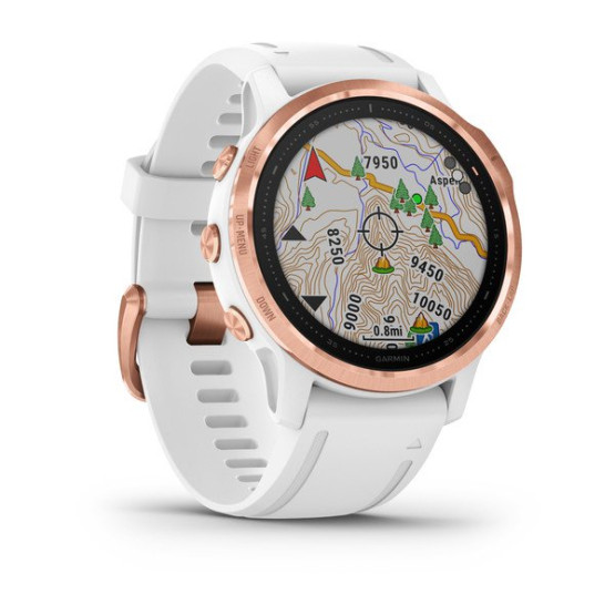 Годинник Garmin Fenix 6S Pro Rose Gold-tone with White Band