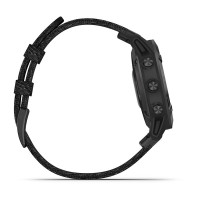 Годинник Garmin Fenix 6 Sapphire Black DLC with Heathered Black Nylon Band