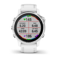 Часы Garmin Fenix 6S Silver with White Band