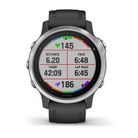 Годинник Garmin Fenix 6S Silver with Black Band