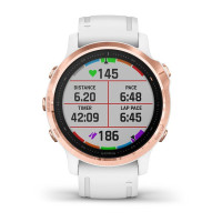 Годинник Garmin Fenix 6S Pro Rose Gold-tone with White Band